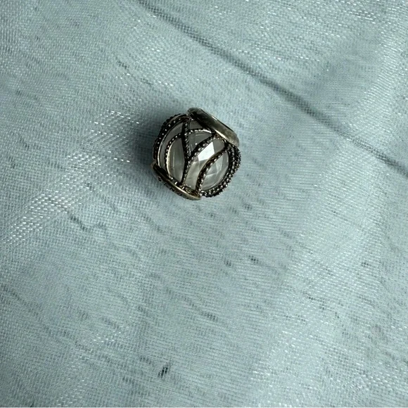 PANDORA Silver Intertwining Radiance Sterling Silver Charm 791968CZ - Picture 2 of 6